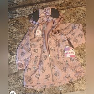 Minnie mouse Disney Junior Minnie mouse jacket. Raincoat spring coat.Nwt